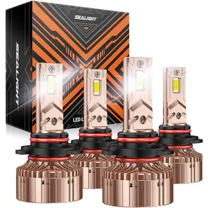 2010 Toyota Corolla 9005/HB3 9006/HB4 180W 6000K White IP68 LED Headlight Bulbs 2Pairs SEALIGHT X6S