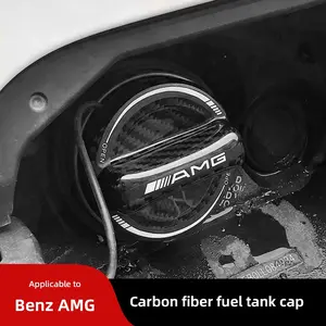 Carbon Fiber Tank Air Cover Fuel Oil Protection Cap Trim Car Decoration Accessories For Mercedes Benz AMG W177 W176 X166 X167 C257 C218 X253 C118 C117 H247 X156 X204 X247 W204 W205 W212 W213 W221 W222 W223 W251 W464 W240 W211