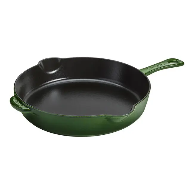 STAUB Enameled Cast Iron Skillet, 11-inch Traditional Style, Made in France