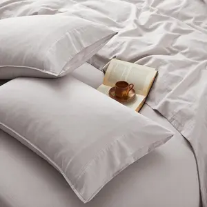 4Pcs Organic Linen Sheets Queen Size, 100% French Linen from Normandy, Breathable Natural Linen Queen Sheet Set with 16 Inch Deep Pocket, 1 Flat Sheet, 1 Fitted Sheet, 2 Pillowcases