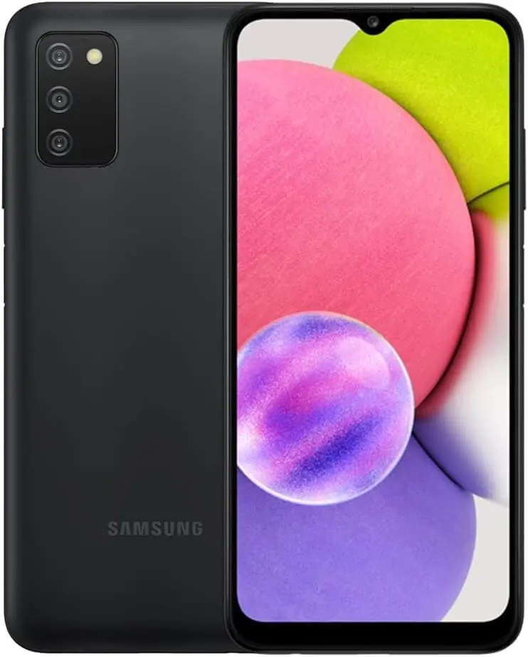 REFURBISHED Samsung Galaxy A03S Android Mobile Phone - US Version, 32GB, Black, Unlocked, Excellent Condition, Bluetooth, LCD Display, Fingerprint Sensor, Android Phone