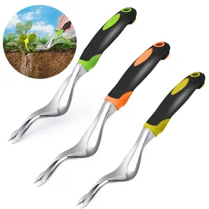 Manual Weed Removal Tool, Heavy Duty Ergonomic Handle Garden Weeder, Ideal for Farming and Transplanting, Efficient Gardening Accessory