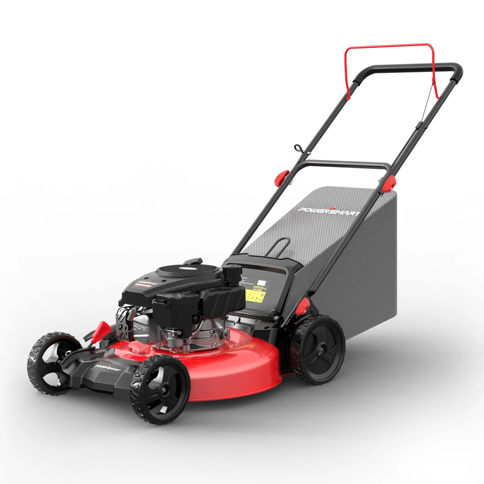 PowerSmart Lawn Mower Gas Powered(DV8621C/DV8621P/DV8621S), 21-Inch 144cc/170cc Engine 2-in-1/3-in-1 Walk-Behind Push/Self-Propelled Lawn Mower, Oil Included(Z)
