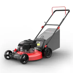 PowerSmart Lawn Mower Gas Powered(DV8621P), 21-Inch 144cc Engine 3-in-1 Walk-Behind Push Lawn Mower, Oil Included