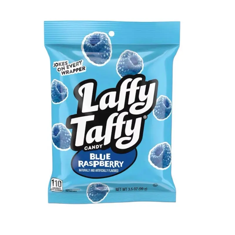 Laffy Taffy Candy Blue Raspberry Flavor Candy- 1 Bag 3.5 oz