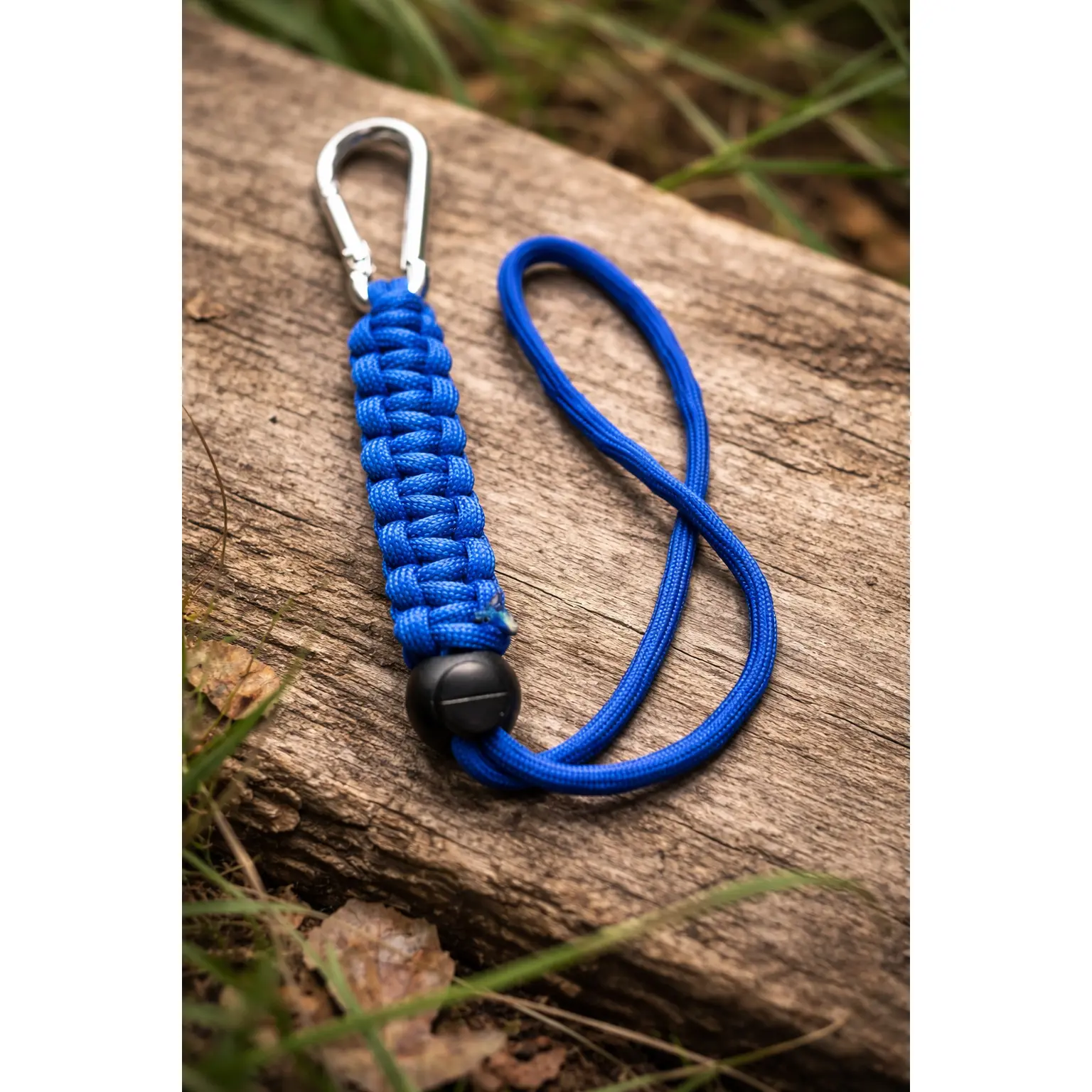 Blue Paracord Water Bottle Holder Clip | Hands-Free Bottle Carrier for Backpacks, Strollers & Gym Bags | Everyday Carry Accessory