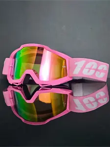 Fashion sports ski goggles, TPU material adjustable in multiple colors, windproof and dustproof riding glasses, comfortable fit design, detachable lenses, bicycle sunshades,  motorcycle rider specific equipment