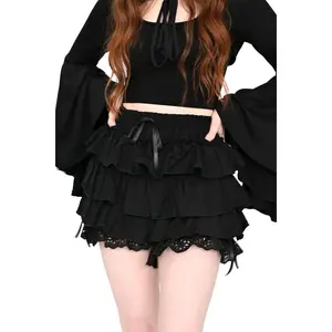 Black Ruffle Bloomers