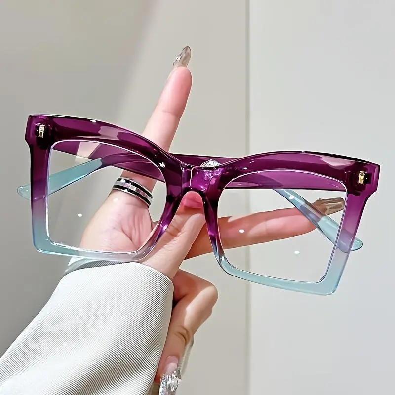Trendy All-match Full Frame Reading Glasses, Fashionable Frames Glasses, Stylish Glasses, Fashion Eyeglasses for Women & Men, Fashion Eyeglasses for Work, Daily Clothing Decor, Perfect for Student Daily Use, Fashion Eyewear, Trending Glasses