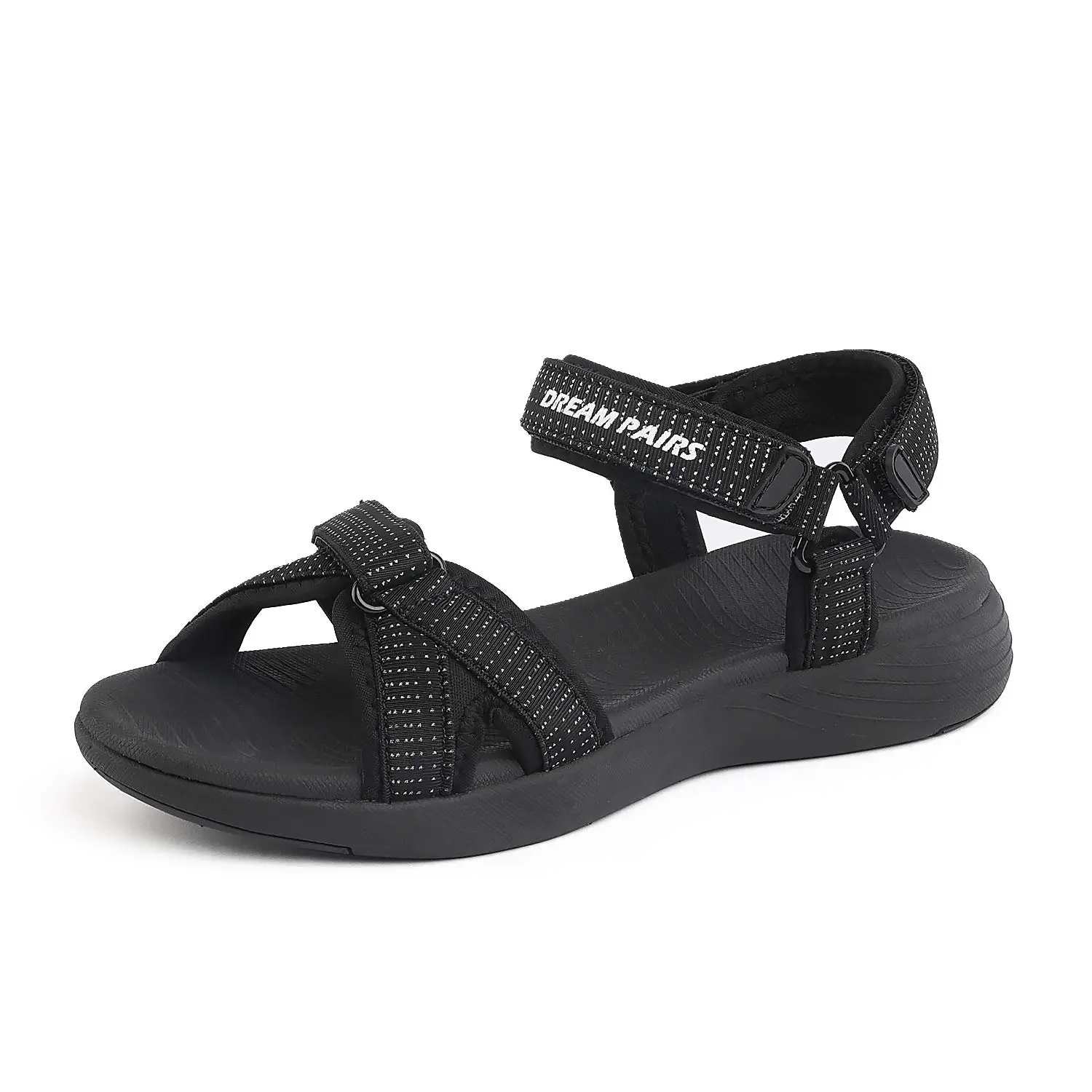 DREAM PAIRS Women's Outdoor Athletic Hiking Sandals - Casual, Lightweight, Non-Slip Trail Sandals with Cushioned Midsole, Casual Sandals