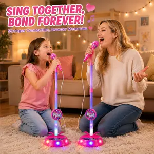 This newly upgraded children’s toy microphone is designed to spark imaginative role-play and sing-along fun, offering young performers delightful sound effects and dazzling light shows. It is ideal for role-play and interactive games at home.