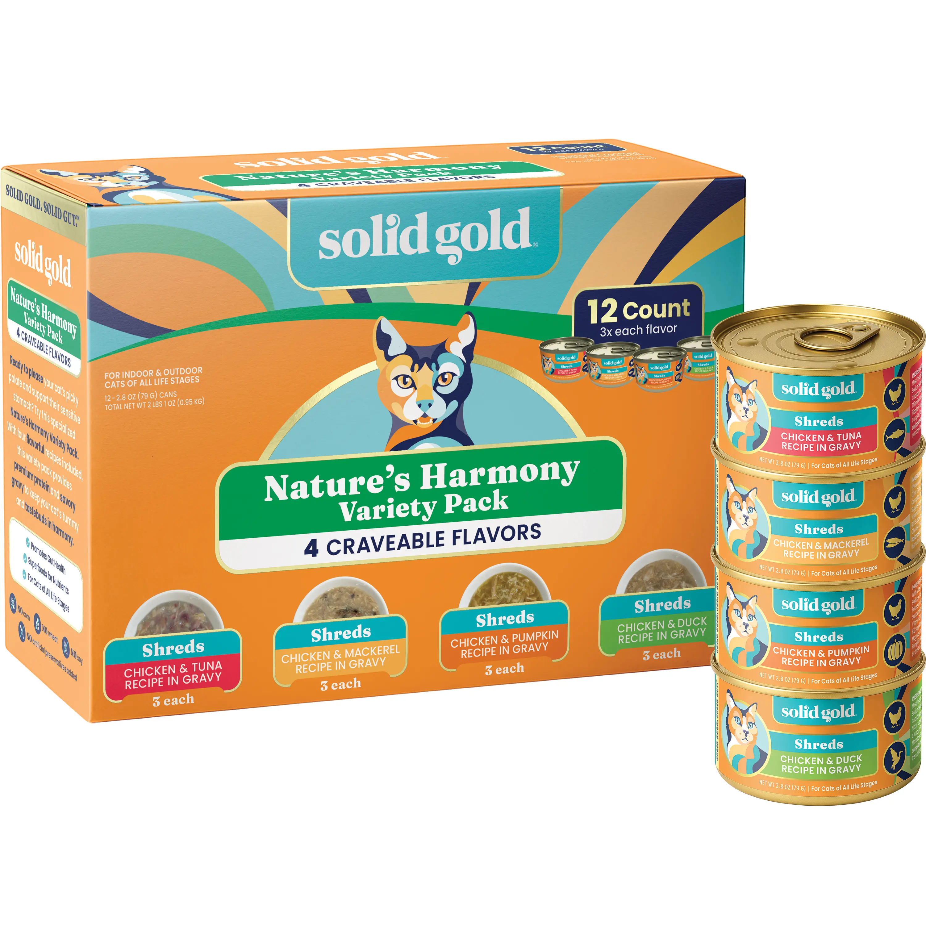 Solid Gold Nature's Harmony™ Wet Food Variety Pack for Cats