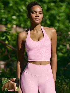 GLOWMODE Pink Leopard Collection with Bra / Legging / 2PCS Set