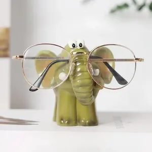 Creative Elephant Eyeglass Holder, Cute Cartoon Display Stand, Decorative Glasses Storage Rack, Unique Gift Idea for Eye Care Enthusiasts, Accessories