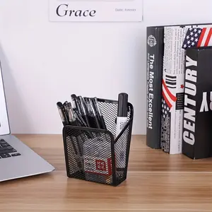 Iron Wire Mesh Magnetic Pen Holder for Whiteboard Fridge, Desk Organizer, Desk Accessories, Desktop Pen Holder, Marker Organizer, Single Compartment Design, Versatile Use in Various Scenarios