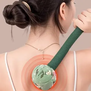 Natural wormwood massage hammer targets meridians to ease sore neck, shoulder and back muscles. Ergonomic beating stick supports moxibustion-style tapping, relieves body tension for daily home physical relaxation comfortably anytime.