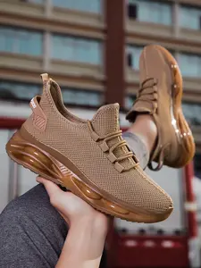 Men's Fashion Sports Shoes, Breathable Running Sneakers, Running Athletic Shoes, Comfortable and Stylish, Flyknit Material, Anti-Slip, Daily Wear