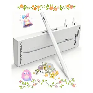 Universal Capacitive Stylus Pen, Compatible With IOS And Android Tablets And Smartphones, Dual Replacement Tips, Can Write, Touch, Draw, Take Notes, With Status Light, Instant Activation, Magnetic Attachment, Replaceable Tips, Ultra-Long Standby