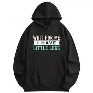 Funny Height Sarcasm Printed Hoodie Long Sleeve Outdoor Wear for Men & Women Soft Fabrics Pop Prints Flattering Cuts