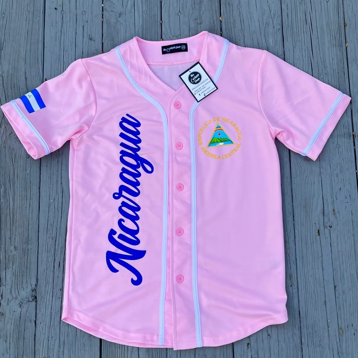 NICARAGUAN PINK JERSEY UNISEX