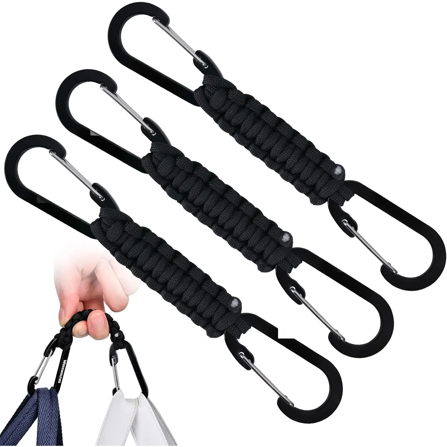 Paracord  with Carabiner, Lanyard Clip for