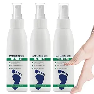 XIMONTH Tea Tree Oil Foot Spray - 100ml Antimicrobial Deodorant for Odor Control & Dry Feet Care, Natural，tea tree oil foot spray，spray para los pies