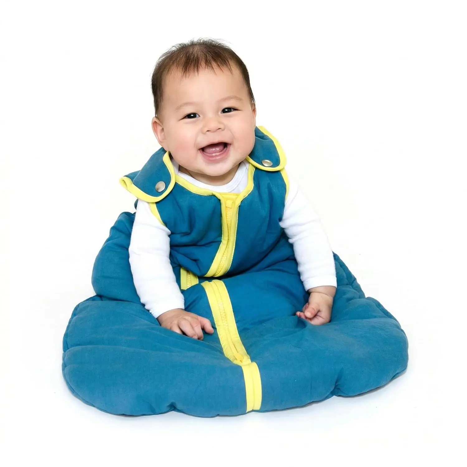 Baby Deedee Sleep Nest Original - Baby Sleep Sack 2.5 TOG 0-6 Months, Winter Sleeping Bag with Soft Cotton & Patented Shoulder Snaps, Wearable Blanket for Boy Girl Infant Toddler, Moonlight Sun