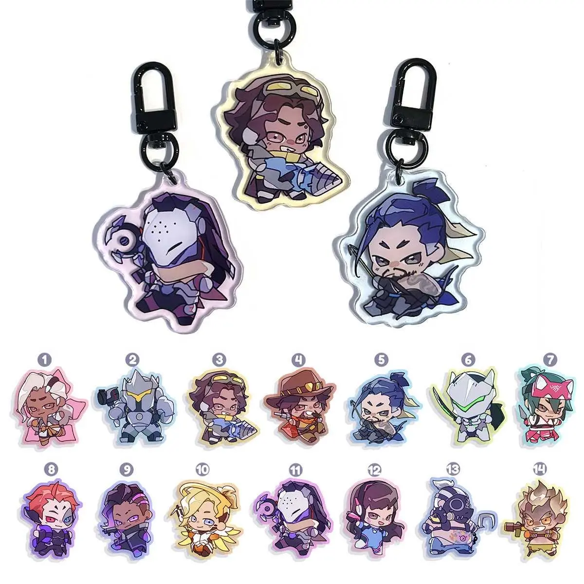 Overwatch Acrylic Keychains