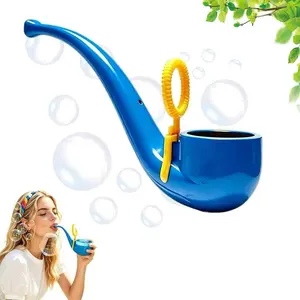 Soap Bubble Pipe, 3D Printed Bubble Blower Wand, Vintage 1960s Retro Pipe Bubble Toy, Fun Novelty for Adults & Kids, Stress Relief Gift