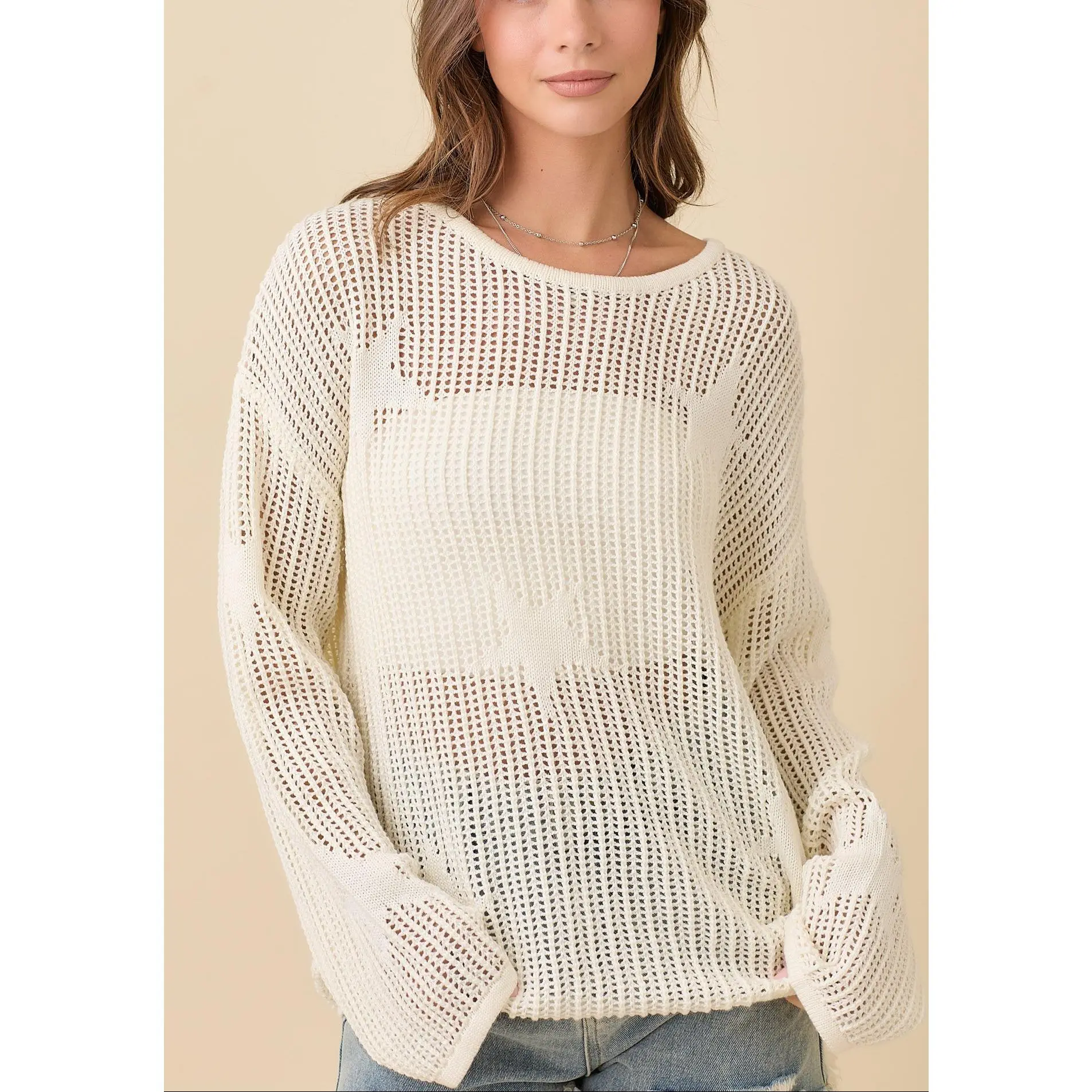 Celia Crochet Sweater