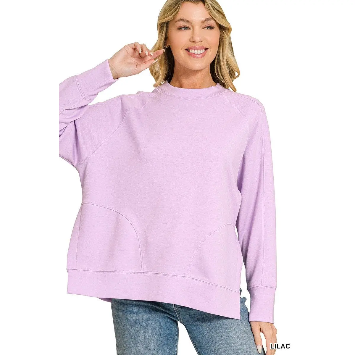 Scuba Pullover w/ Side Slits