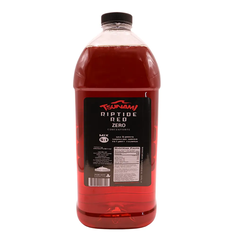 Tsunami Riptide Red Energy Drink – 64oz Jug (Mix-Ready Pumpable Concentrate)