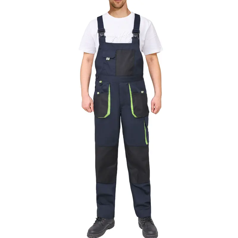 Workidea Bib Overall with Multiple Pockets Fabric Menswear Fabric Menswear