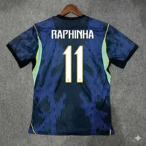 2026 Away New Black No.11 Raphinha Short sleeve Soccer jersey