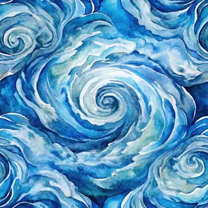 Ocean Swirls Pattern 4 Quilting Cotton Fabric