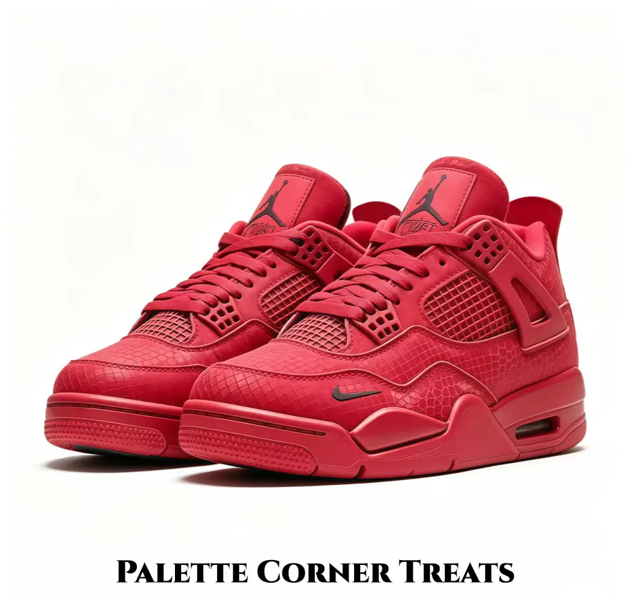 Dragon Scale Embossed Nubuck Leather Mid Top Retro Sneakers Solid Fire Red Monochrome Mini Black Logo Triangle Side Bracket Cushioned Thick Rubber Outsole Street Fashion Lifestyle Shoes With Full Original Box