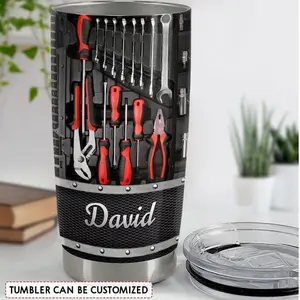 Personalized Mechanic Tumbler, Gift For Mechanist, Tool Set Tumbler, Custom Name Tumbler, Mechanic Tools, Mechanic Gift For Him, dad gift
