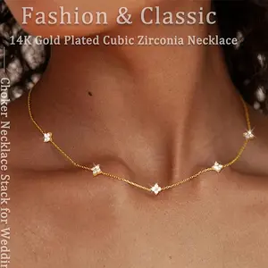A stylish, luxurious, and elegant stainless steel clavicle necklace-designed exclusively for women-featuring a four-leaf clover pendant. Waterproof and fade-resistant, it is perfect for daily wear, parties, and festive occasions, and also makes an ideal M