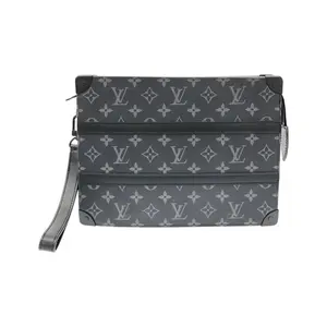 Pre-owned Louis Vuitton Canvas Shoulder Bags Monogram Eclipse Trunk Pochette bag