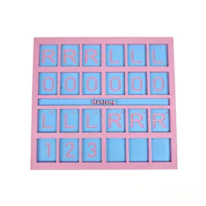 3D Printed Mahjong Practice Board - Portable Training Device - Clear Layout of Cards, Essential for Beginners and Skill Enhancement. It Is a Practical Auxiliary Tool for Mahjong Enthusiasts. (It Does Not Come with Mahjong)