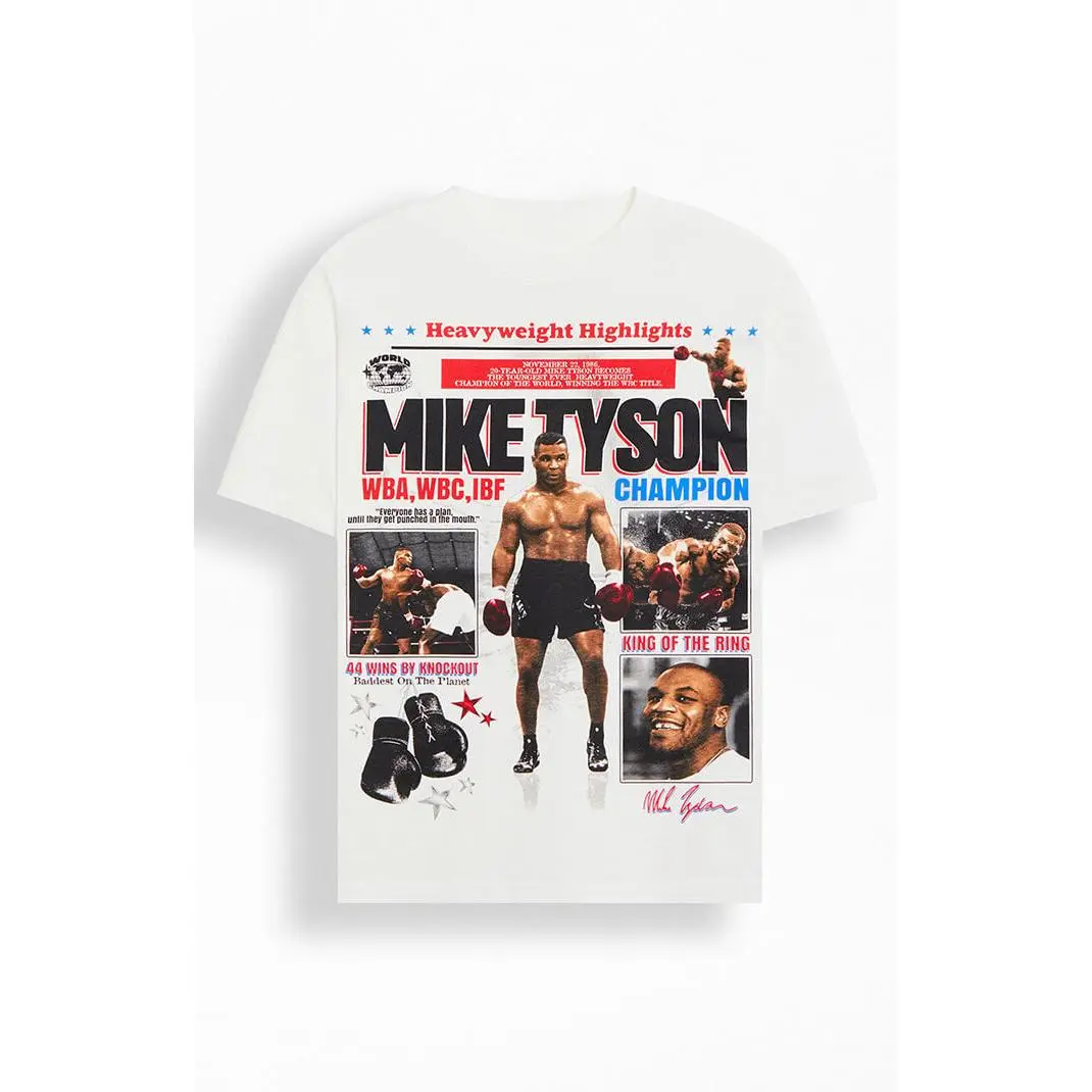 PacSun Men's Mike Tyson Heavyweight Highlights T-Shirt - Multicolor