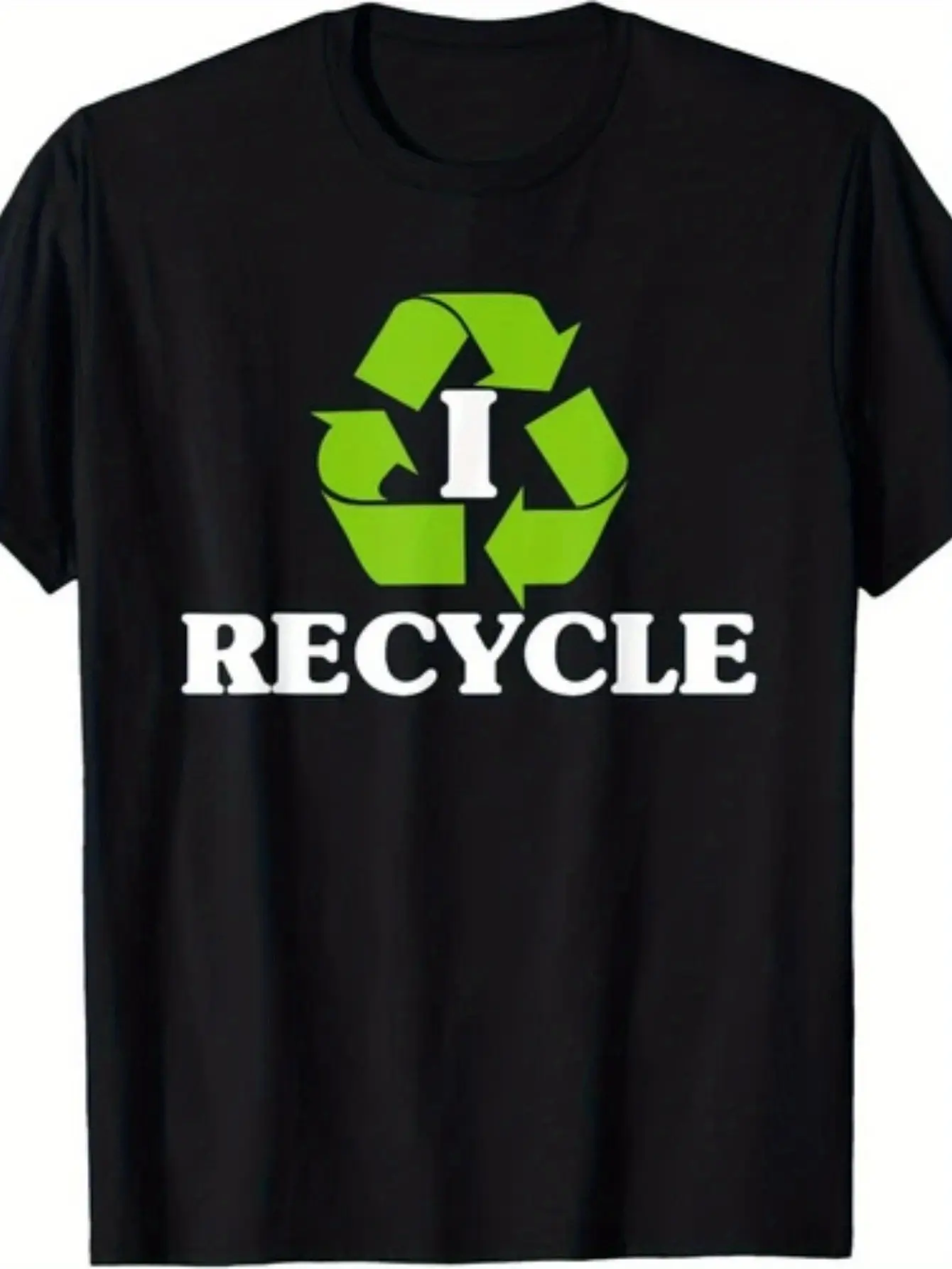 Unisex T-Shirt for Earth Day Featuring a Recycling unisex soft cotton short sleeve t shirt, vintage graphic casual tee for men women teens, perfect birthday holiday gift for camping travel gym daily street  wear