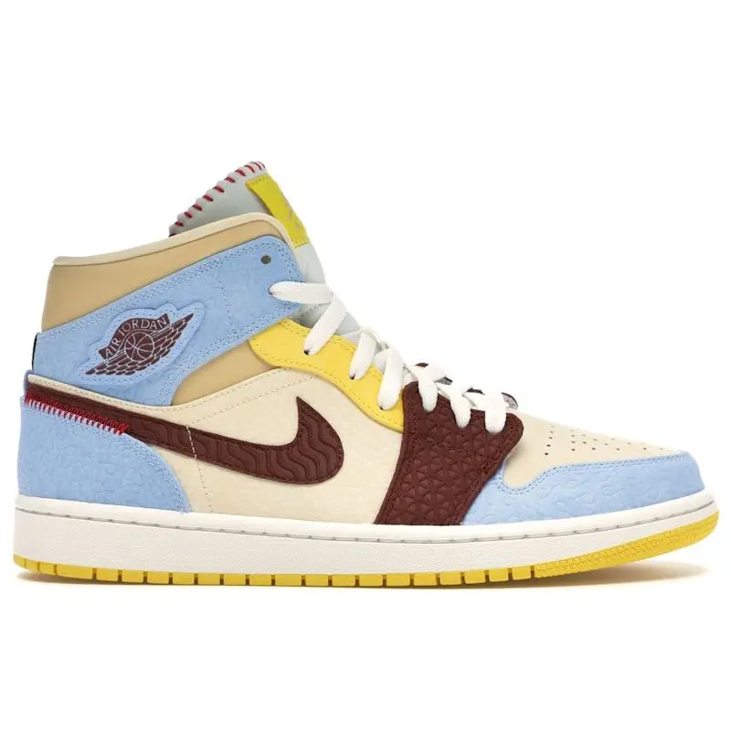 Jordan Men's 1 Mid SE Fearless Maison Chateau Rouge Basketball Shoes, from StockX