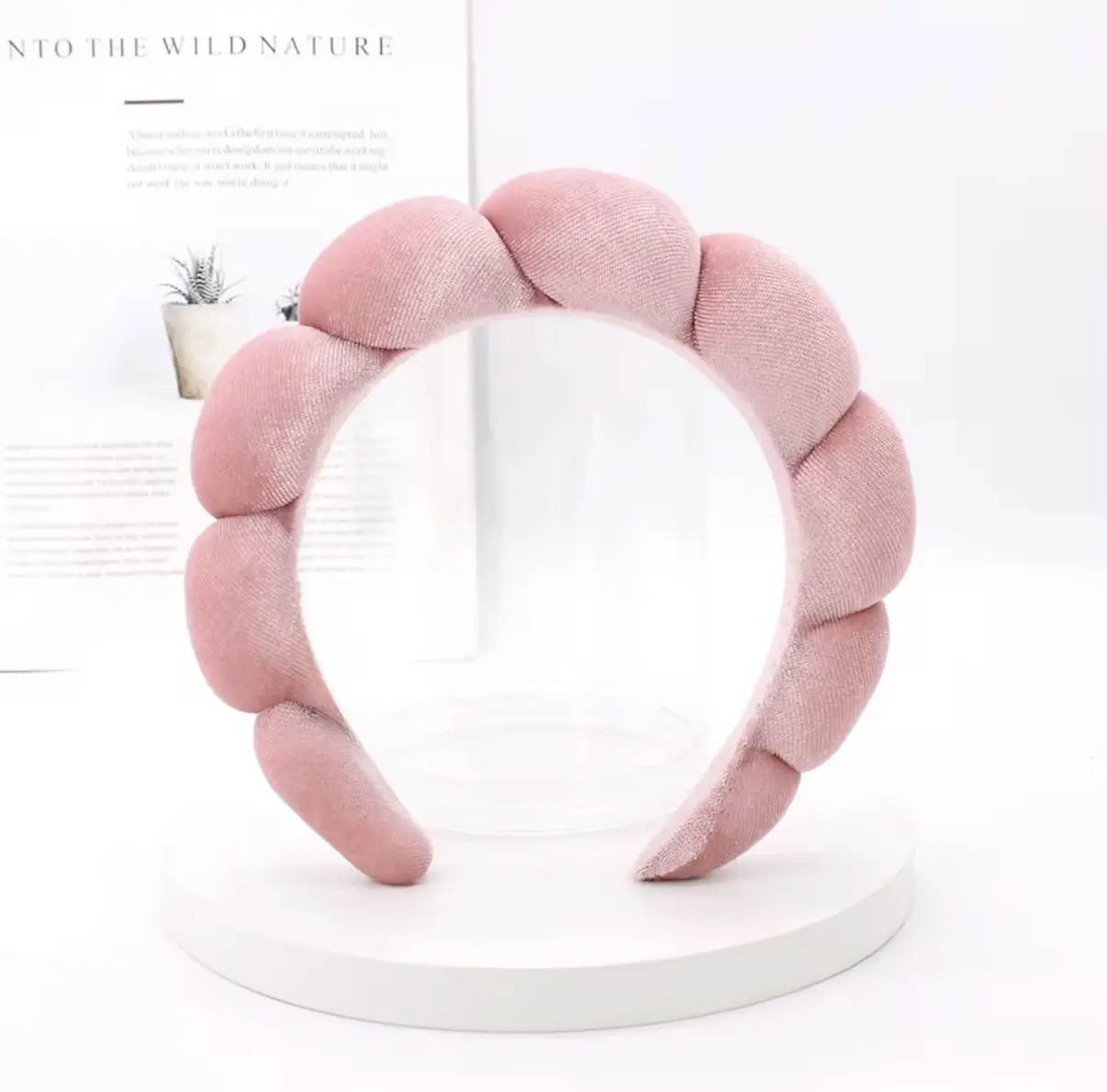 Pink spa headband