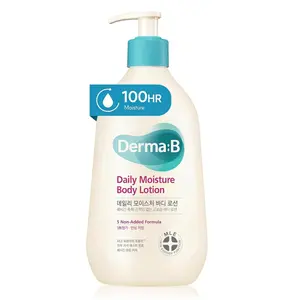 Derma B  Daily Moisture Body Lotion | Body Cream for Dry Skin | Long-Lasting Body Moisturizer for Sensitive Skin | Woody & Powdery Scented | Skincare with Panthenol, Shea Butter | 13.5 fl oz (400ml)