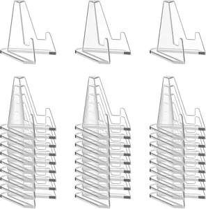 30 Pack Arcylic Card Display Stands, Mini Clear Easel Stand Holder for  Graded Challenge  Trading Baseball Psa Football Card