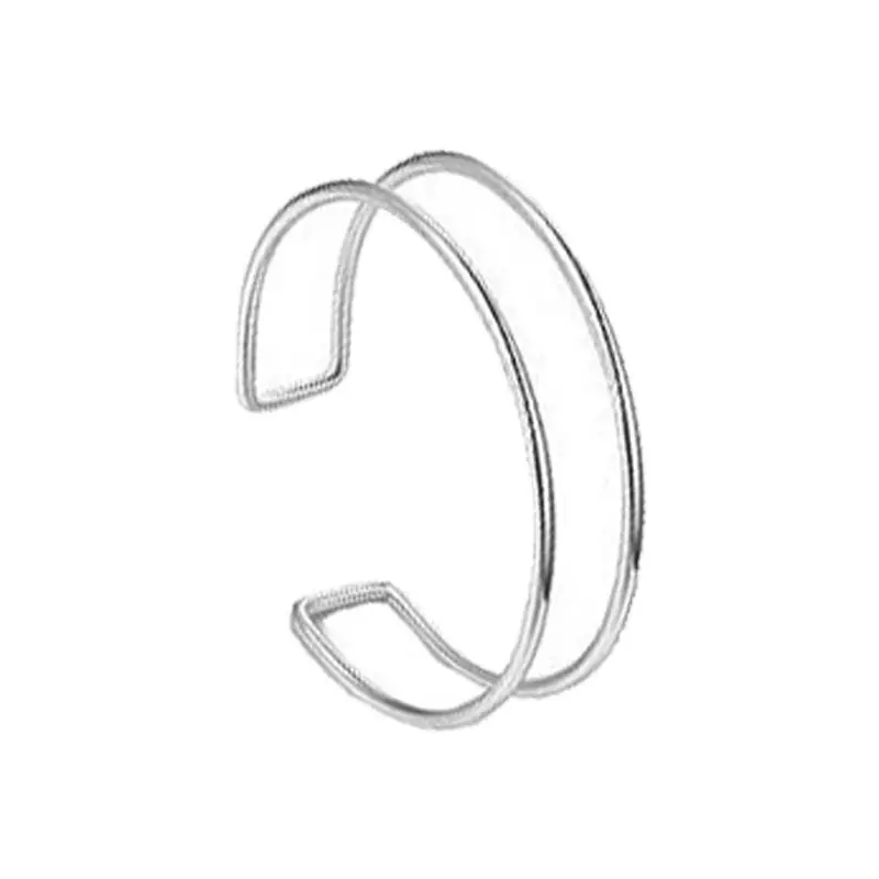 Silver two line design