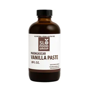 Slofoodgroup Madagascar Vanilla Bean Paste, Vanilla Paste Made With Real Vanilla Seeds For Cooking and Baking