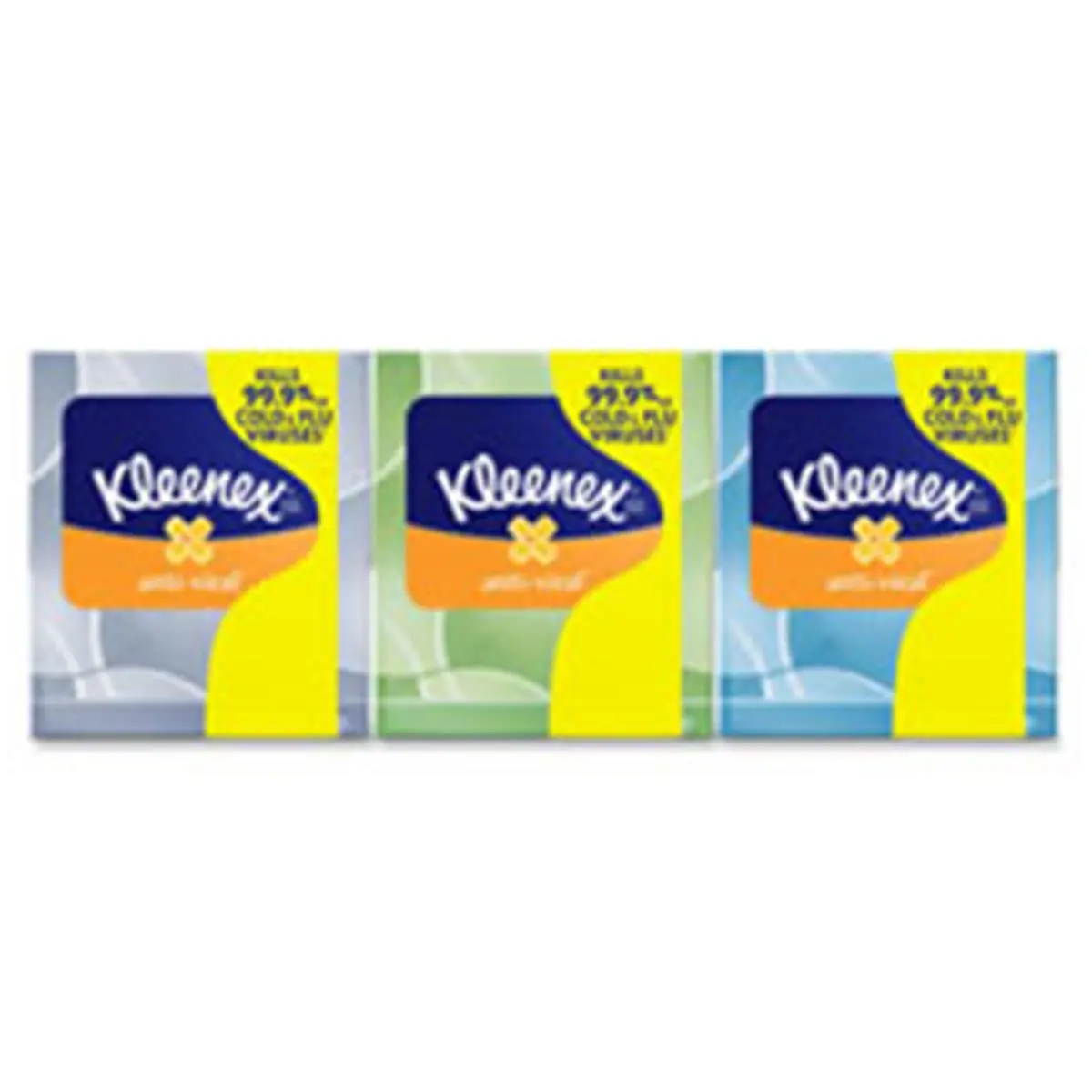 Kleenex Anti-Viral Disposable Facial Tissue with Soft Layers, Moisture-Activated Antimicrobial Protection, Upright Single-Dispense Box - 12 Boxes Per Carton for Schools, Cold and Flu Seasons, Buildings