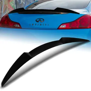 ABS Rear Trunk Lid Duckbill Spoiler Wing V-Style For 2008 - 2013 Infiniti G37 Coupe / 2-Door Only ( Do Not Fit For Convertible Or Sedan Models )